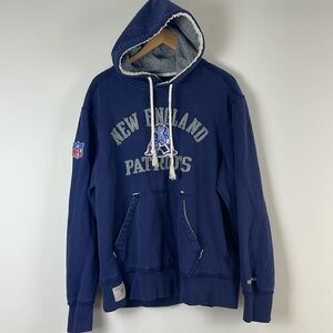 New England Patriots Reebok Sweatshirt Navy Blue Size Medium